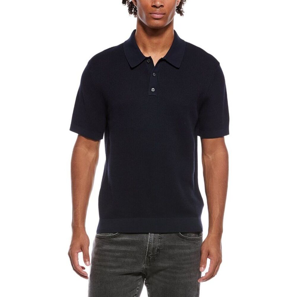 Theory Mens  Knit Polo Shirt, Green